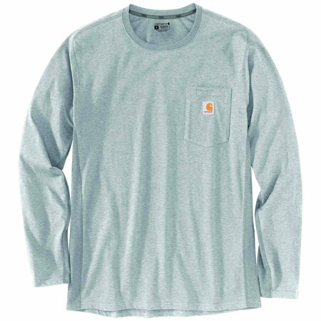 CARHARTT Men's TK4617 M Force RlxdFit MW LS Pkt XL TLL Long Sleeve Relaxed Heather Grey TK4617-M / 104617-HGYXLTLL